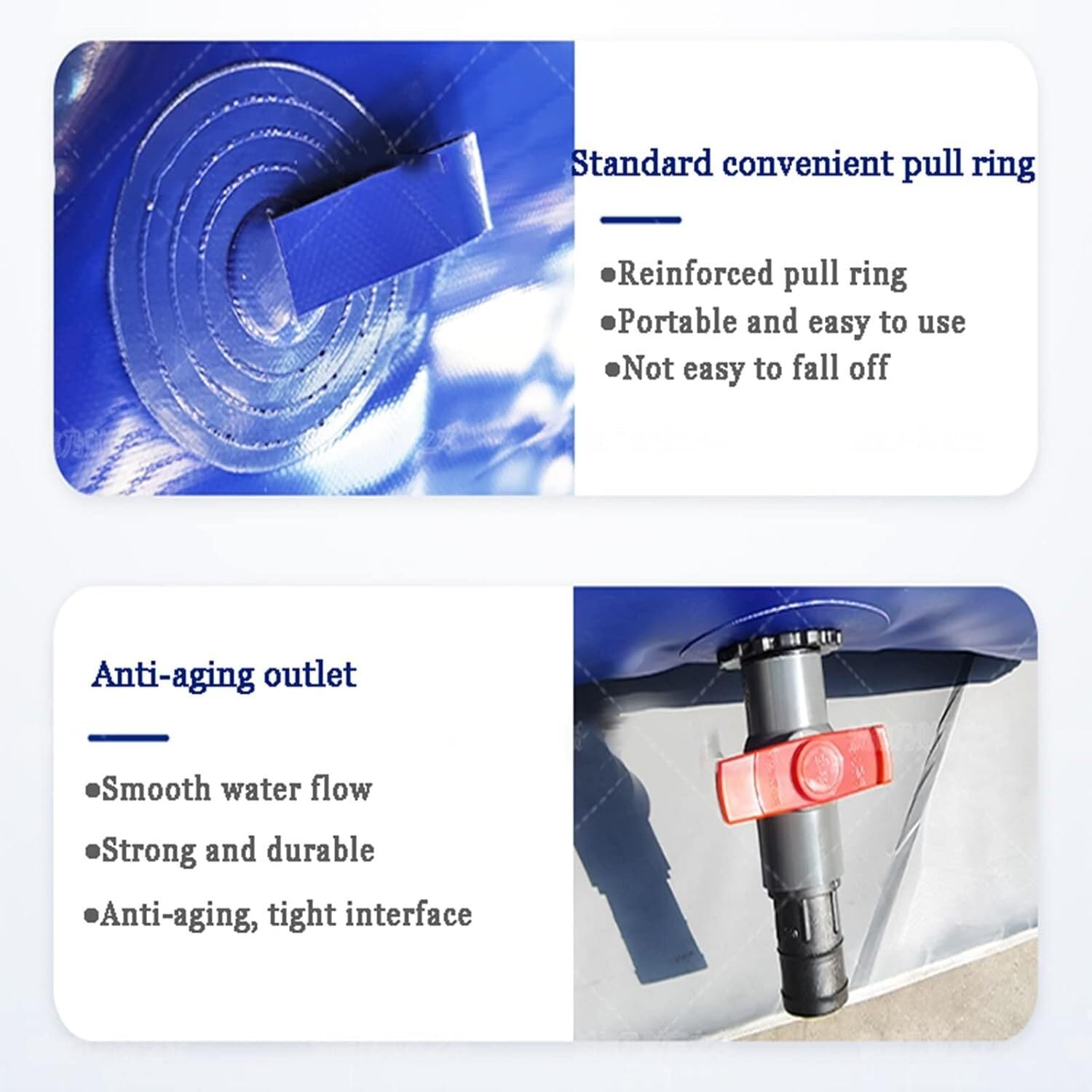 Borsa for la conservazione 'Acqua, Serbatoio di stoccaggio di liquidi Portatile, Serbatoio di stoccaggio 'Acqua di Emergenza for Campeggio all'aperto 1x0,7x0,35 M