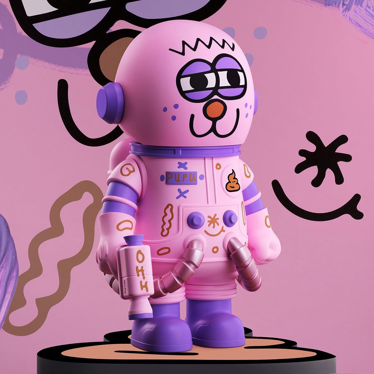 POP MART MEGA SPACE MOLLY 400% JON BURGERMAN SPACE CADETS シリーズ 