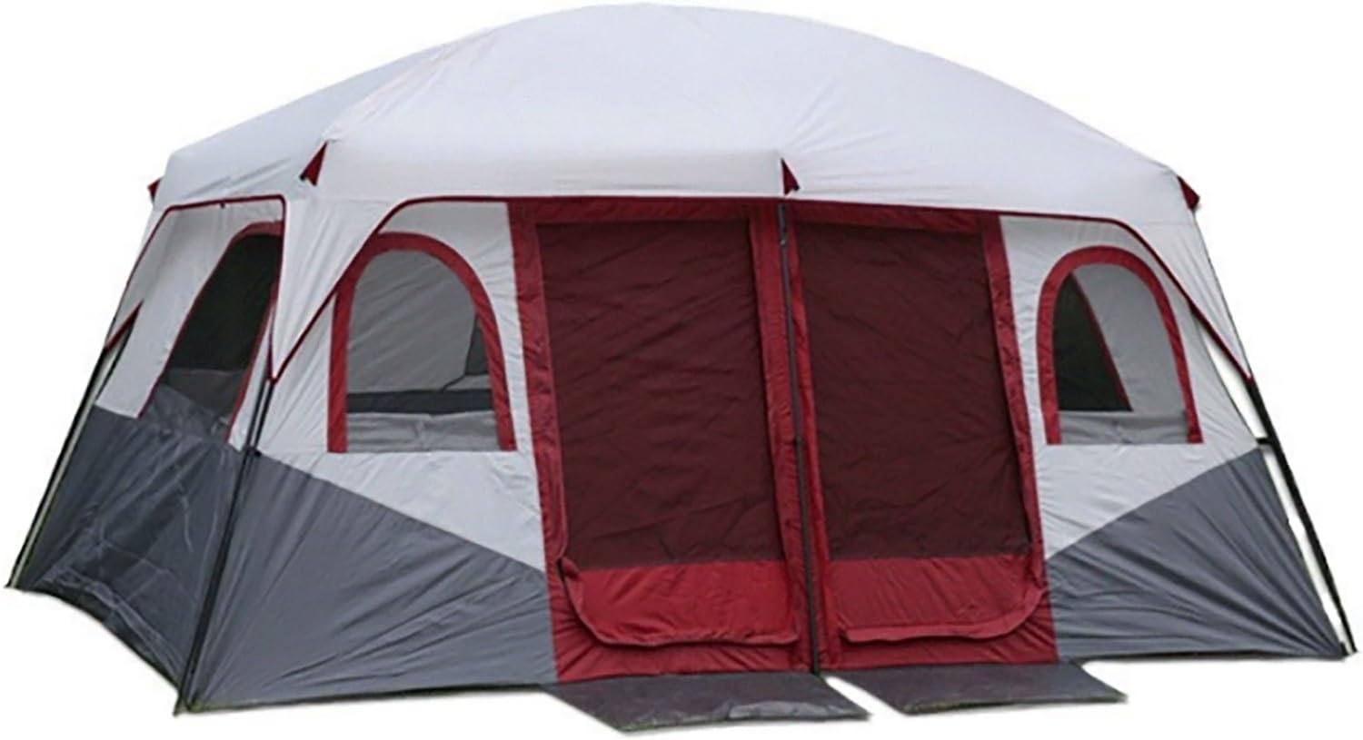 Tienda de campaña para 8-12 Personas, Ligera, Estable, Impermeable - Tienda Familiar con 2 dormitorios, Tienda Grande con Lona para el Suelo, 430 x 305 x 203 cm