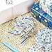 WRAPAHOLIC 18 Pcs Hanukkah Gift Pull Bows Assortment - 5 Inches Diameter Pull String Bows (Blue & White) for Chanukah, Holiday, Party Favors, Decor