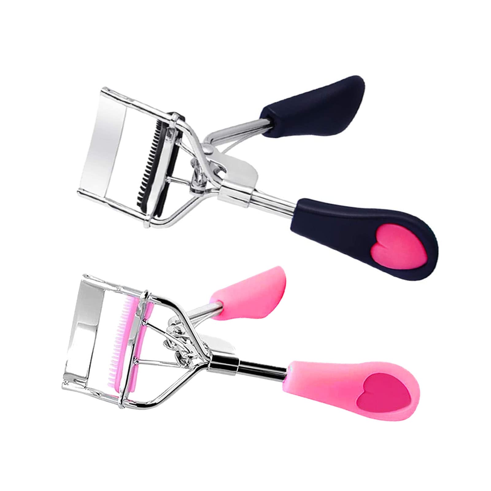 2 rulos de pestañas con peines incorporados para peinar pestañas, herramienta de maquillaje de ojos para crear el maquillaje perfecto para ojos (color aleatorio)