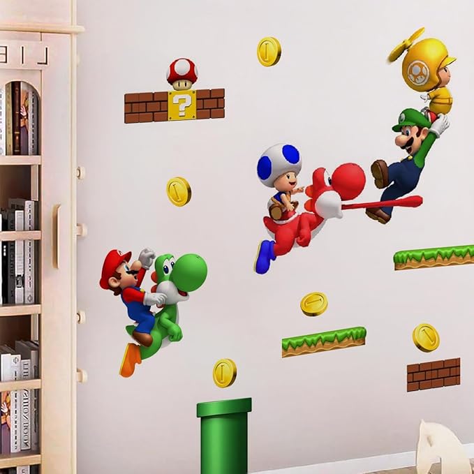 Vinilo Decorativo Mario Escena de Pared miniatura 5