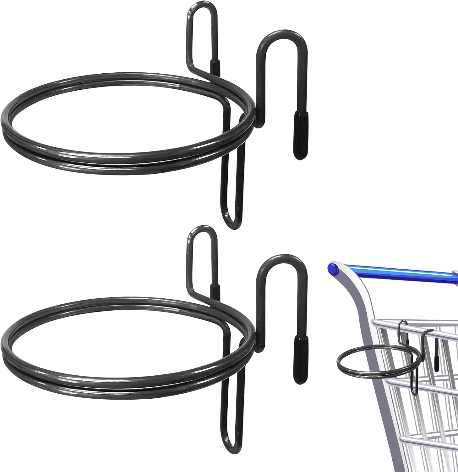 Shopping Cart Cup Holder, 2 Pcs Shopping Cart Drink Holder