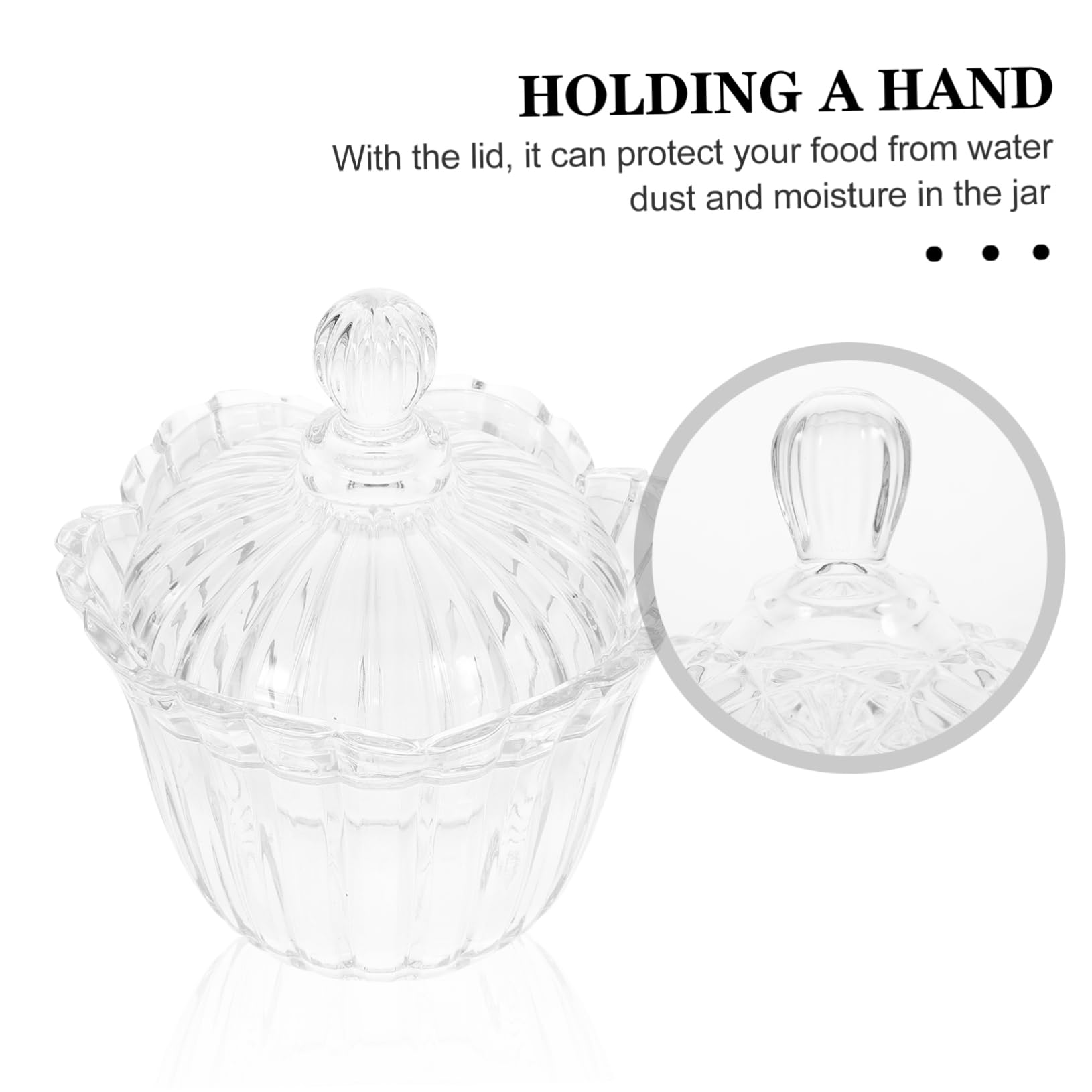 Alipis Lot de 2 Bocaux de Rangement en Verre avec Couvercle Hermétique pour Bonbons Noix Et Fruits Secs