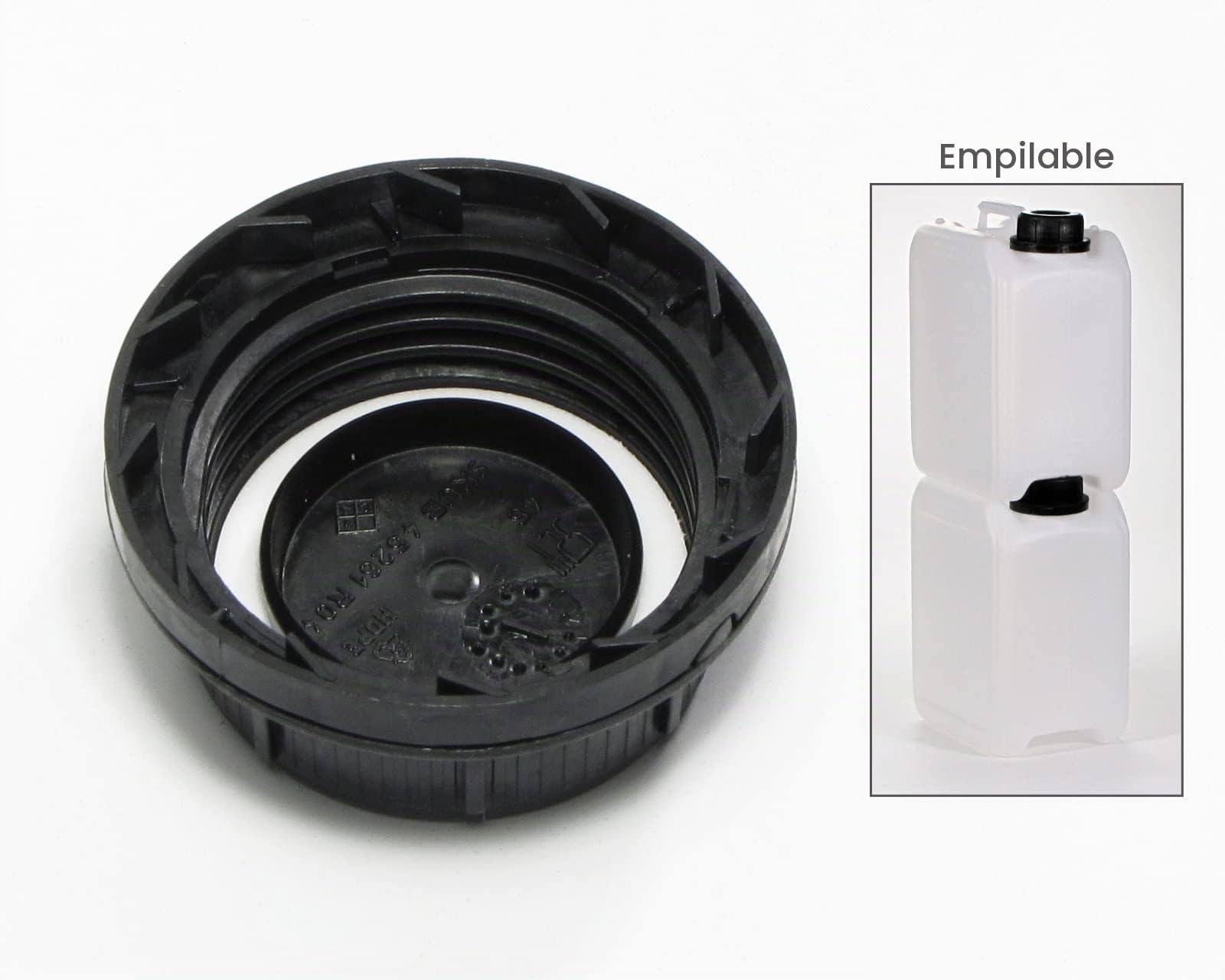 Octopus Lot de 2 bidons vides de 5 l, en polyéthylène haute densité, avec bouchon DIN 51 mm et homologation ONU, jerrican d'eau, qualité alimentaire