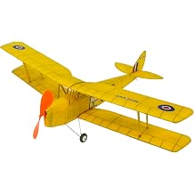 Balsa Wood Airplane Kits De Havilland DH.82 Tiger Moth 600mm Wingspan Vintage Aviation Hobby Model Aircraft for Adults Hobbyists Flight