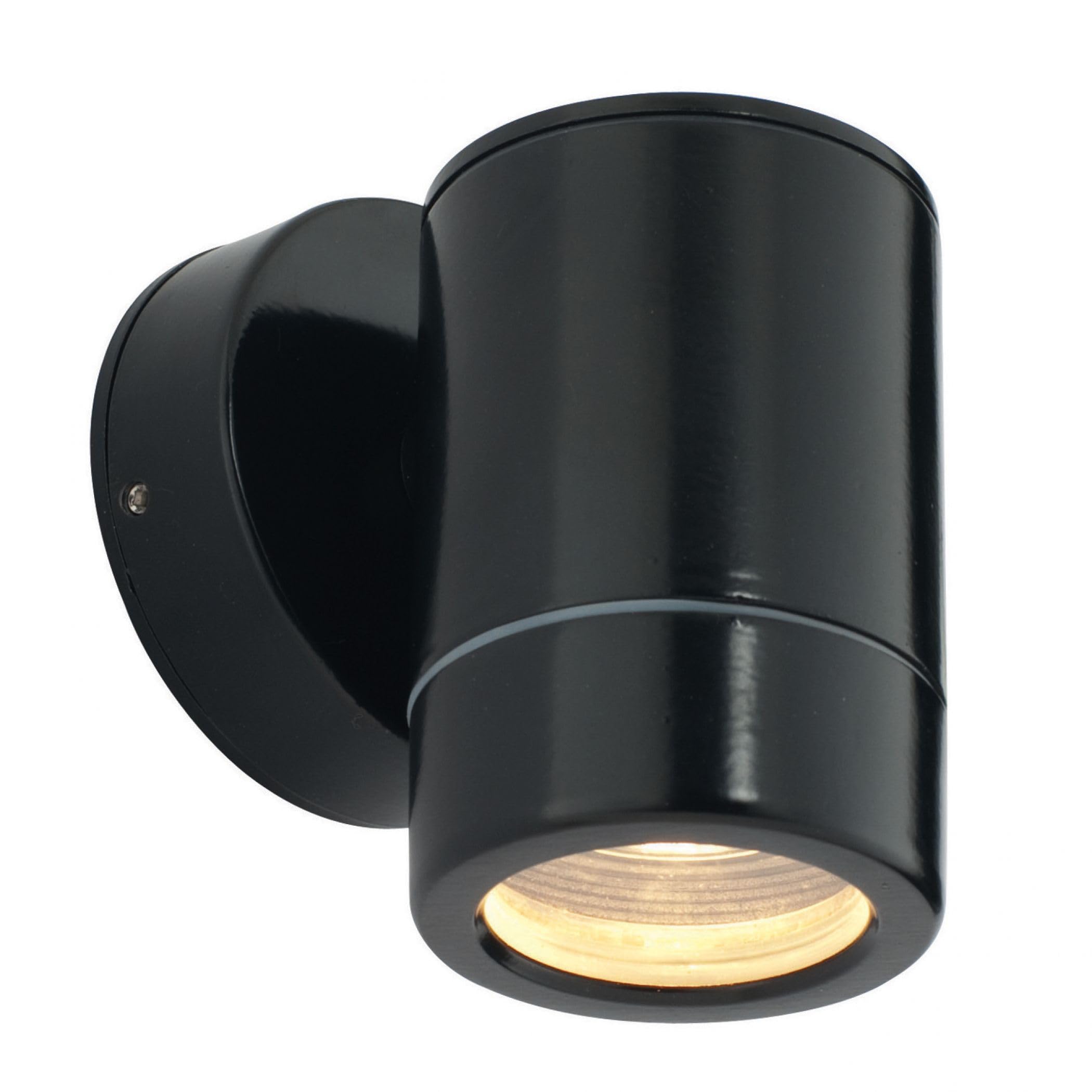 Luminosa Lighting Luminosa Odyssey Outdoor Wall Ip65 7W Satin Black Paint & Clear Glass 1 Light Dimmable Ip65Gu10 from B&Q