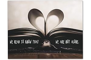 We Read to Know That We Are Not Alone - 11X14 Unframed Art Print