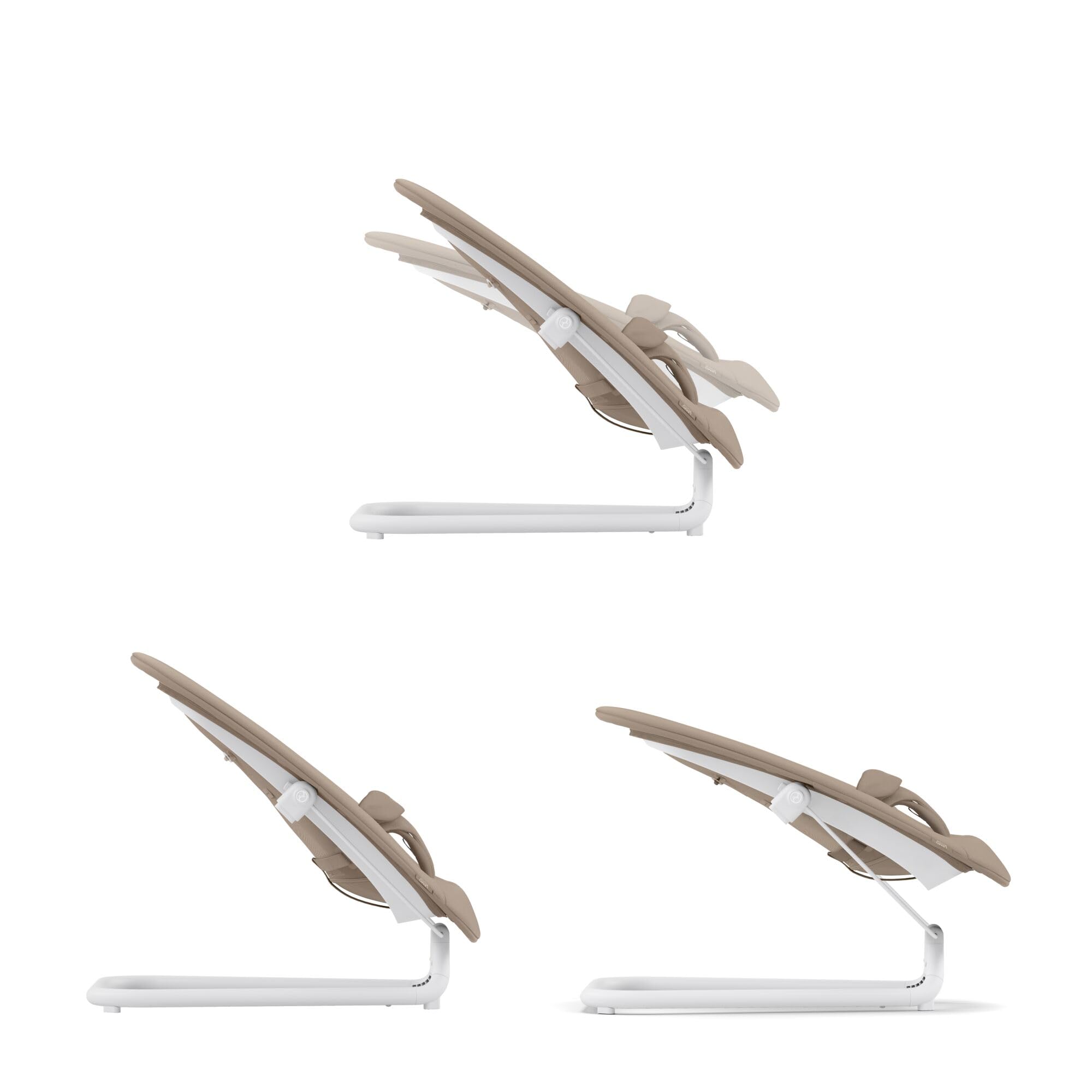 CYBEX Gold LEMO Bouncer, Hamaca de bebé con cojín Confort, Compatible con el sistema Silla LEMO, Desde el Nacimiento hasta los 3 Años (aprox. 15 kg), Almond Beige