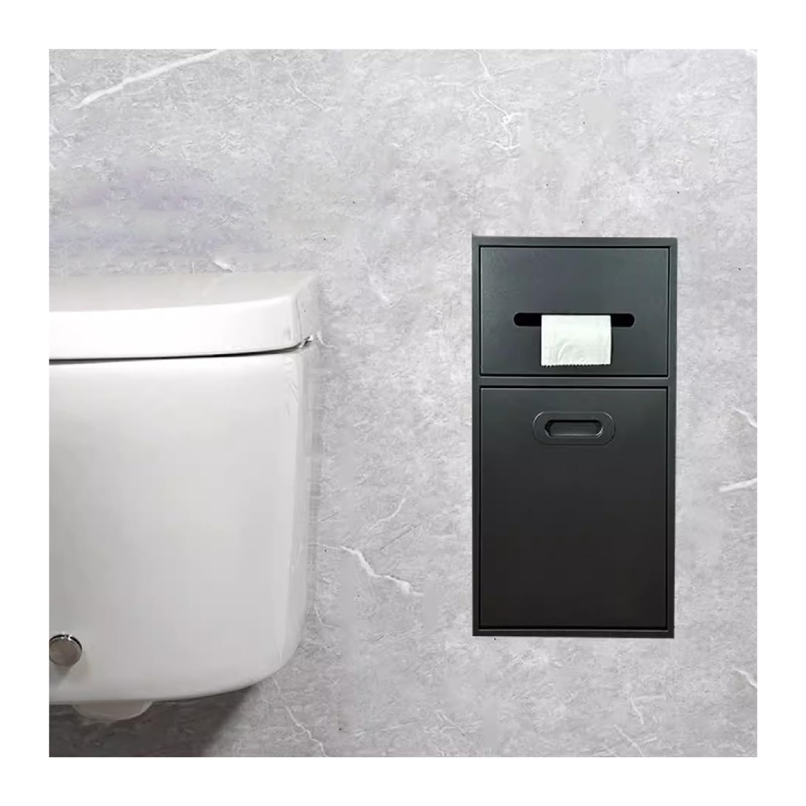 Generico Nicchia a Incasso - Mensola a Incasso per Bagno, Impermeabile, Ideale per riporre Articoli da toeletta e Shampoo, Resistente alla corrosione e Facile da Install