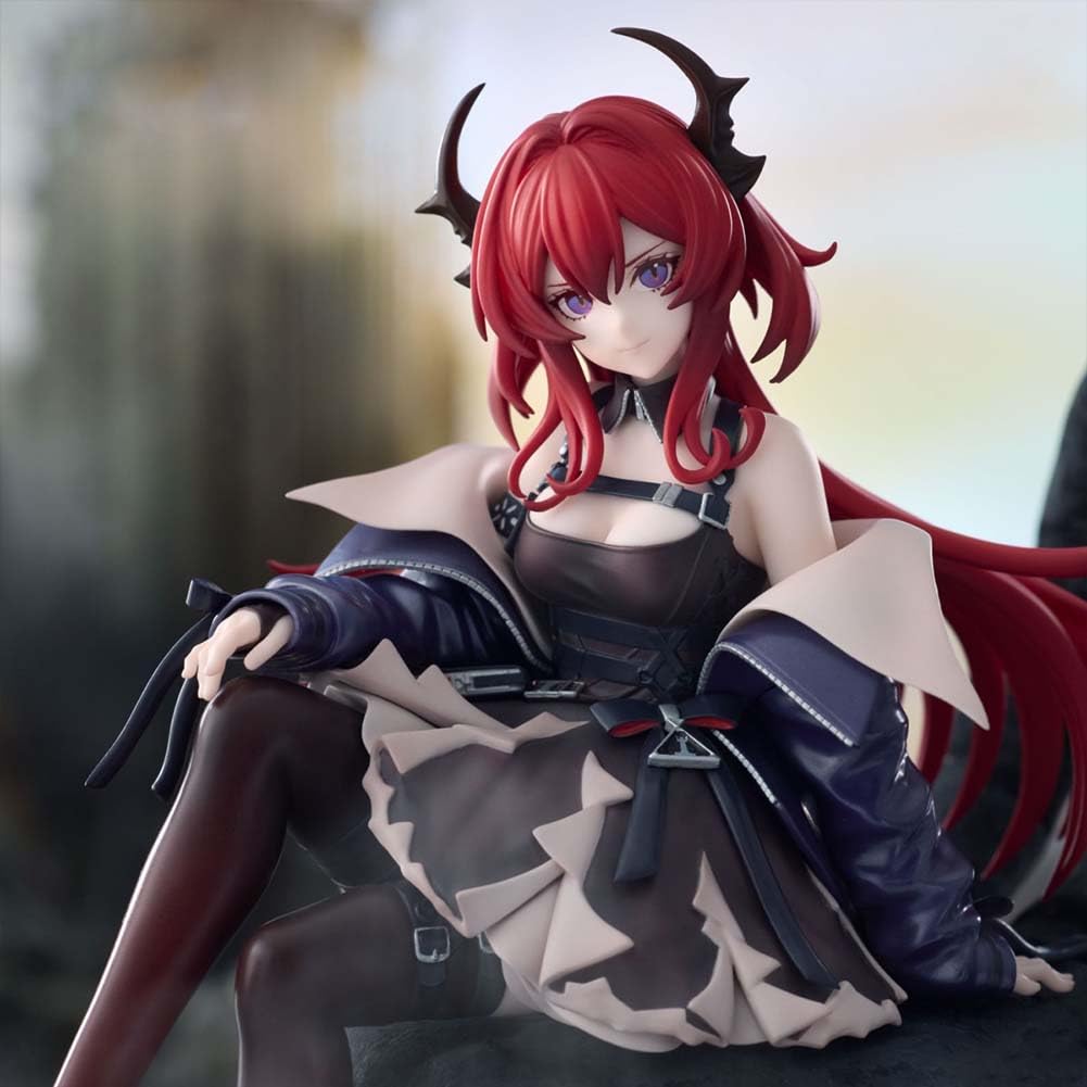 Zhongkaihua Surtr Figura de acción Surtr de 15 cm, postura sentada, modelo de anime, modelo de PVC, estatua coleccionable para decoración del hogar y escritorio, fanáticos adultos