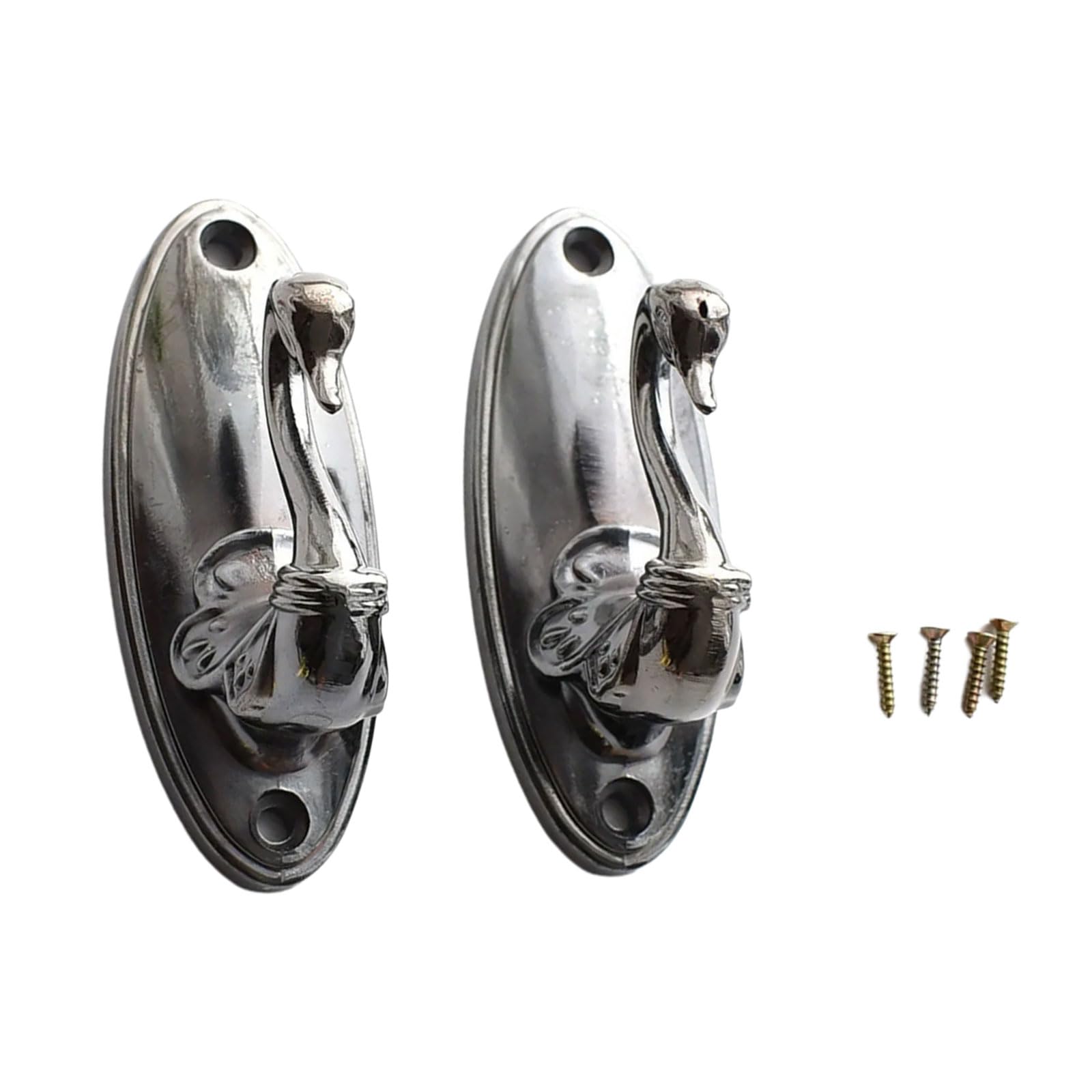 Zxfdsfdbnm Curtain Tiebacks Curtain Holdbacks Metal Curtains Hooks Curtains Pull Backs Tie Backs Wall Mounted Drapes Holders with Screws Metal Hooks for Drapes