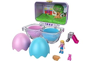 Polly Pocket Easter Bounce House Theme Mystery Egg Carton