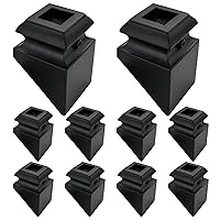 Vista 1 de Balaustres de hierro de 45 grados, escaleras de aleación de aluminio para balaustres interiores cuadrados de 1/2 pulgada, eje de hierro forjado