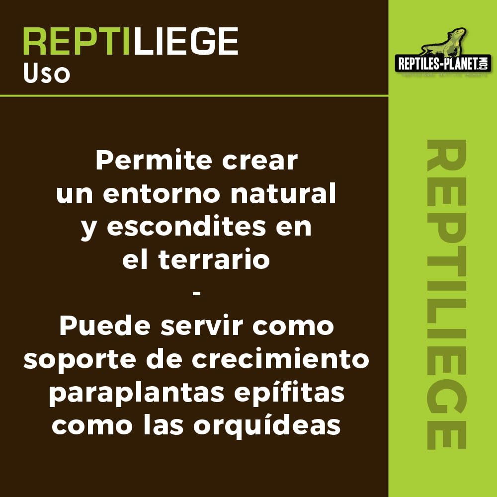 Reptiles Planet – Repticorcho – Surtido de Corcho para decoración de terrario – 10 litros