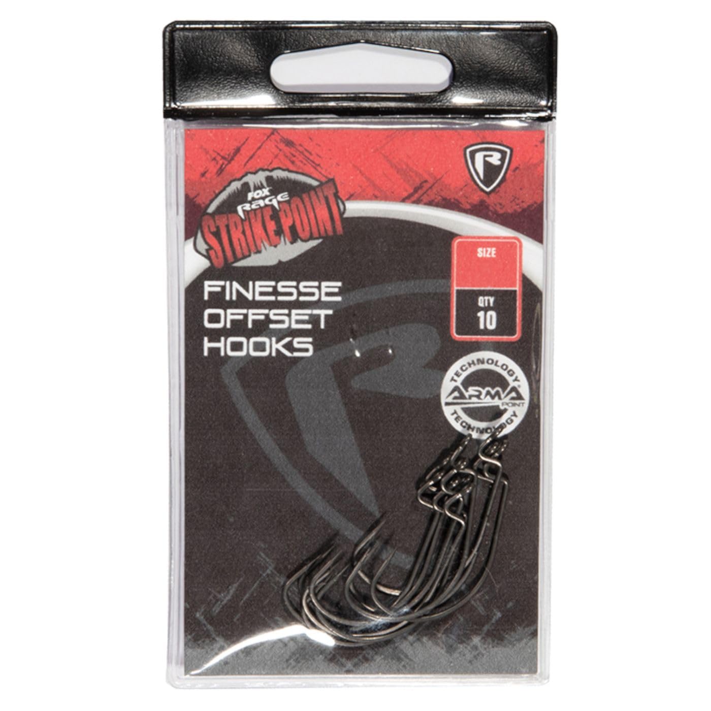 Fox Rage SP Finesse Offset Hooks SZ - 10 Offset Hooks, Size: 1/0