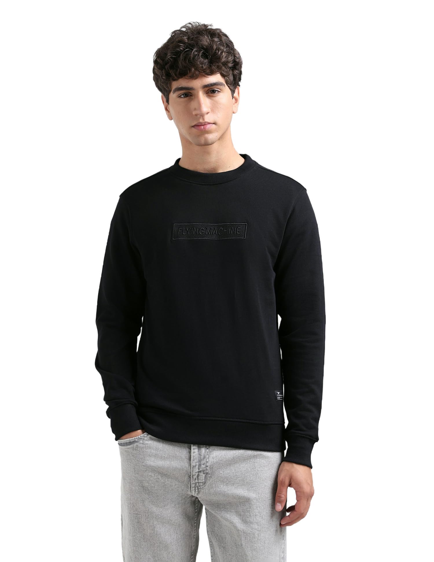 flying machine Men's Regular Fit Sweatshirt| Solid-picture-38
