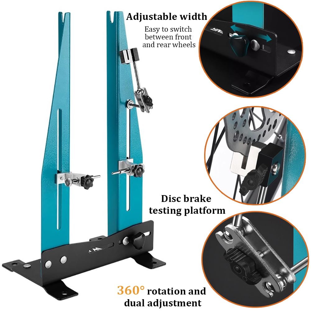 Soporte De Alineación De Ruedas De Bicicleta Multifuncional, Calibración De Borde De Precisión Y Estación De Reparación, Adecuada para Ruedas De 16-27.5-29 Pulgadas