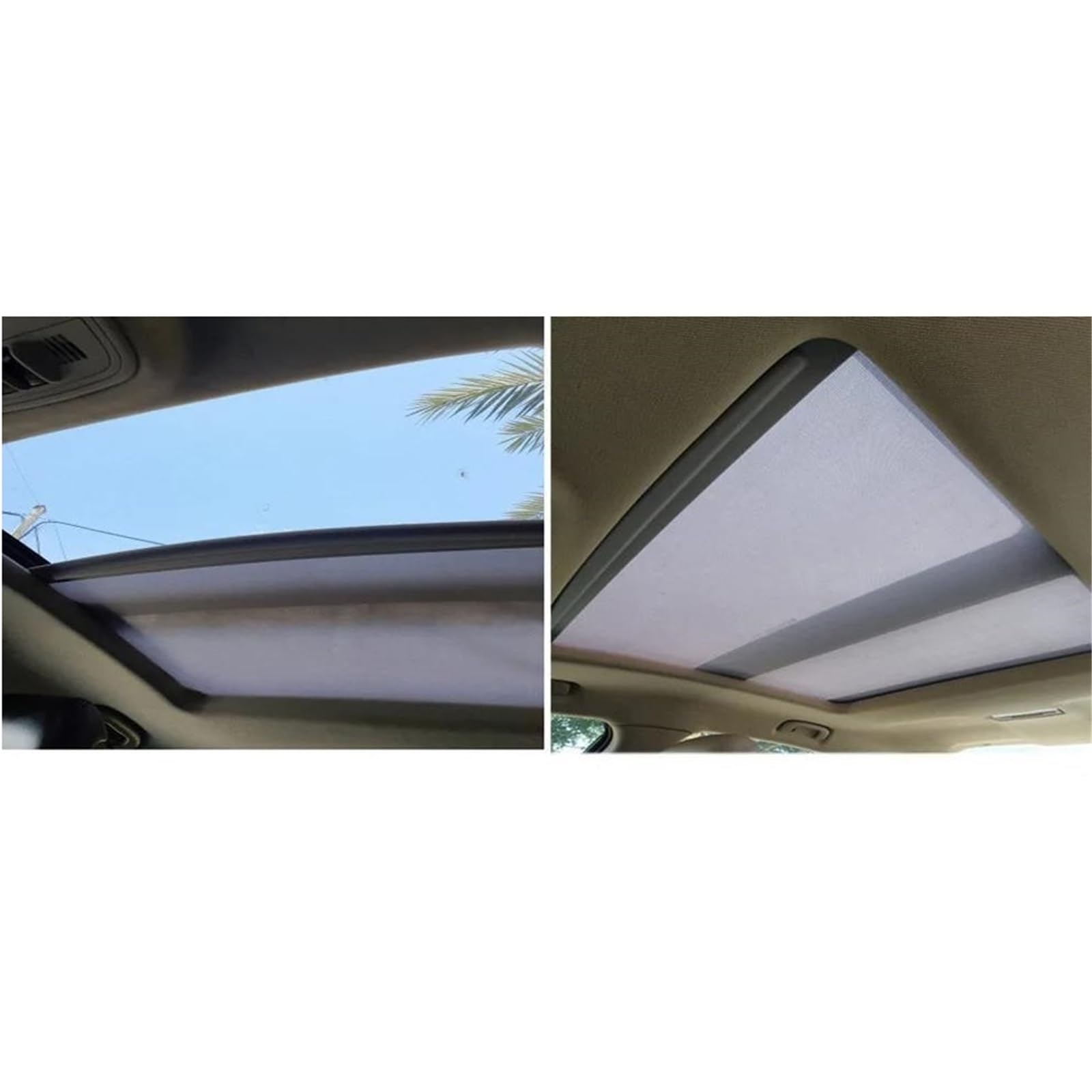 Parasol Techo Solar Coche Cortina Parasol para Techo Corredizo para Seat para Leon 2013 2014 2015 2016 Cortina Enrollable para El Interior del Coche(Negro)