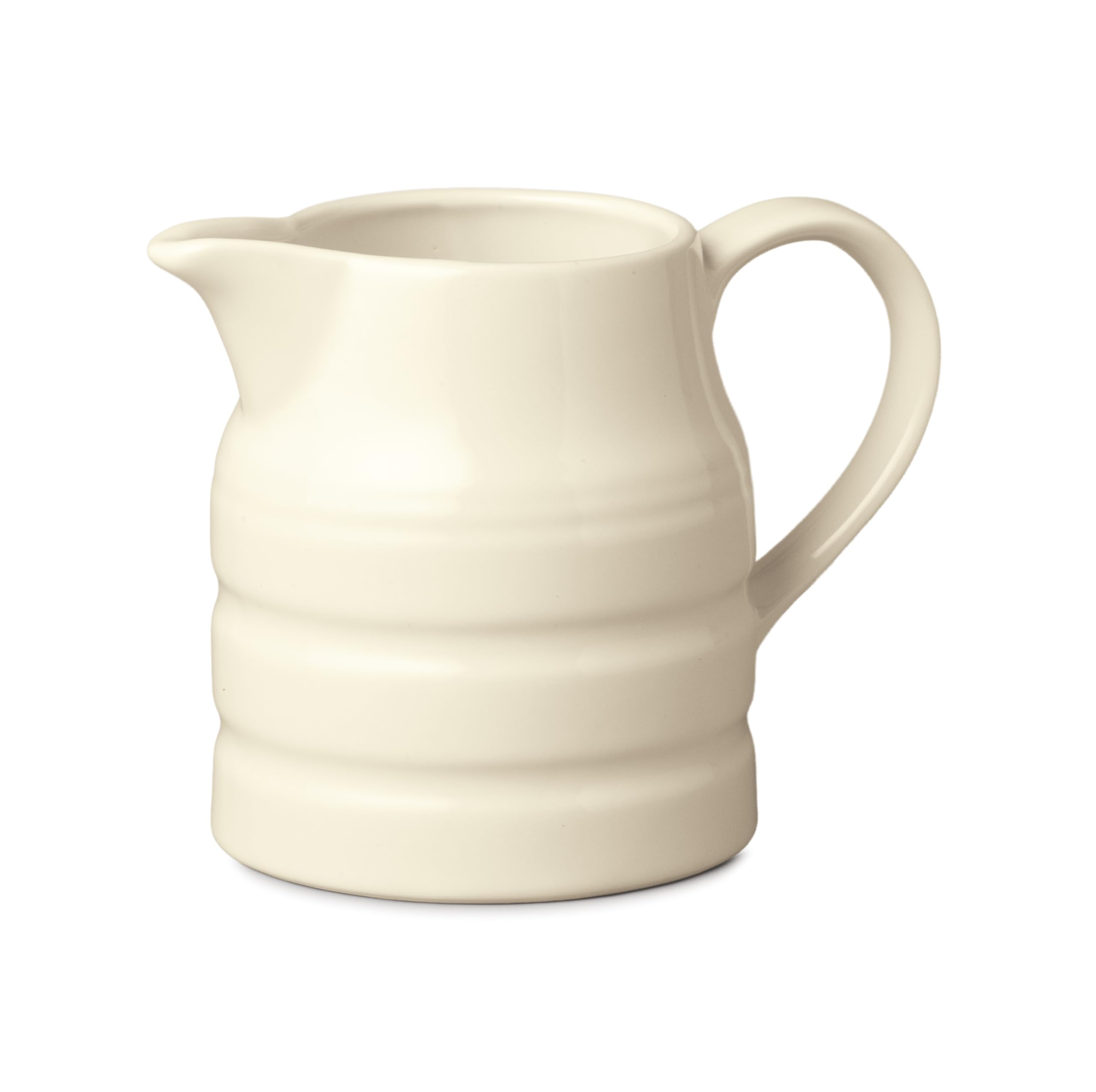 WM Bartleet & Sons Porcelain Churn Jug 1 Pint – Traditional Milk, Cream, Custard & Gravy Jug with Coloured Glaze Finish