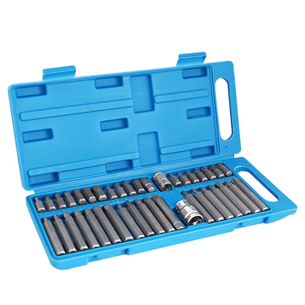 Juego de Puntas de Destornillador para Destornilladores eléctricos, 40 Uds., Adaptador de Soporte de Tuerca de Tornillo ranurado magnético, Herramientas de reparación