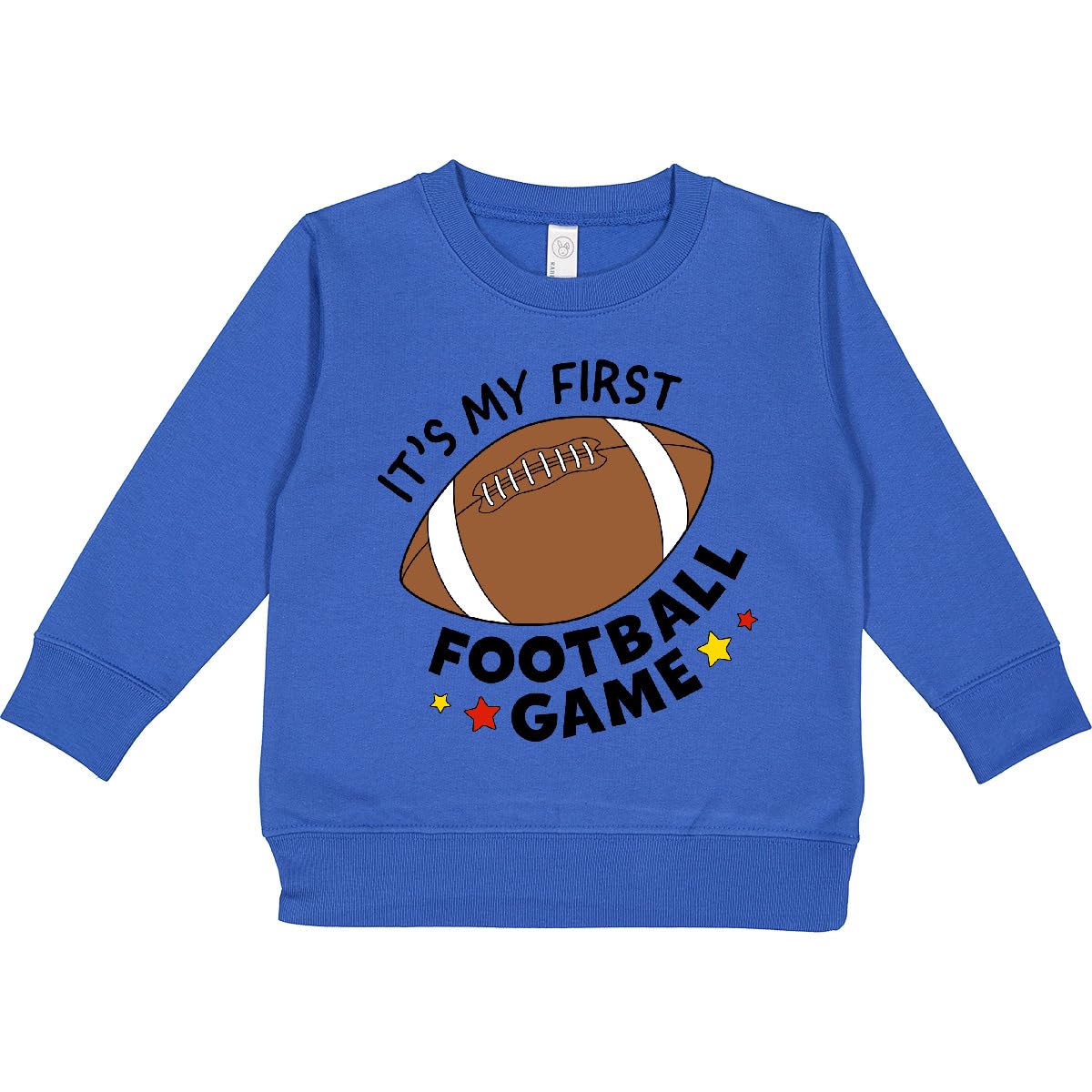 inktastic It's My First Football Game Toddler Sweatshirt 4T Royal 452c9