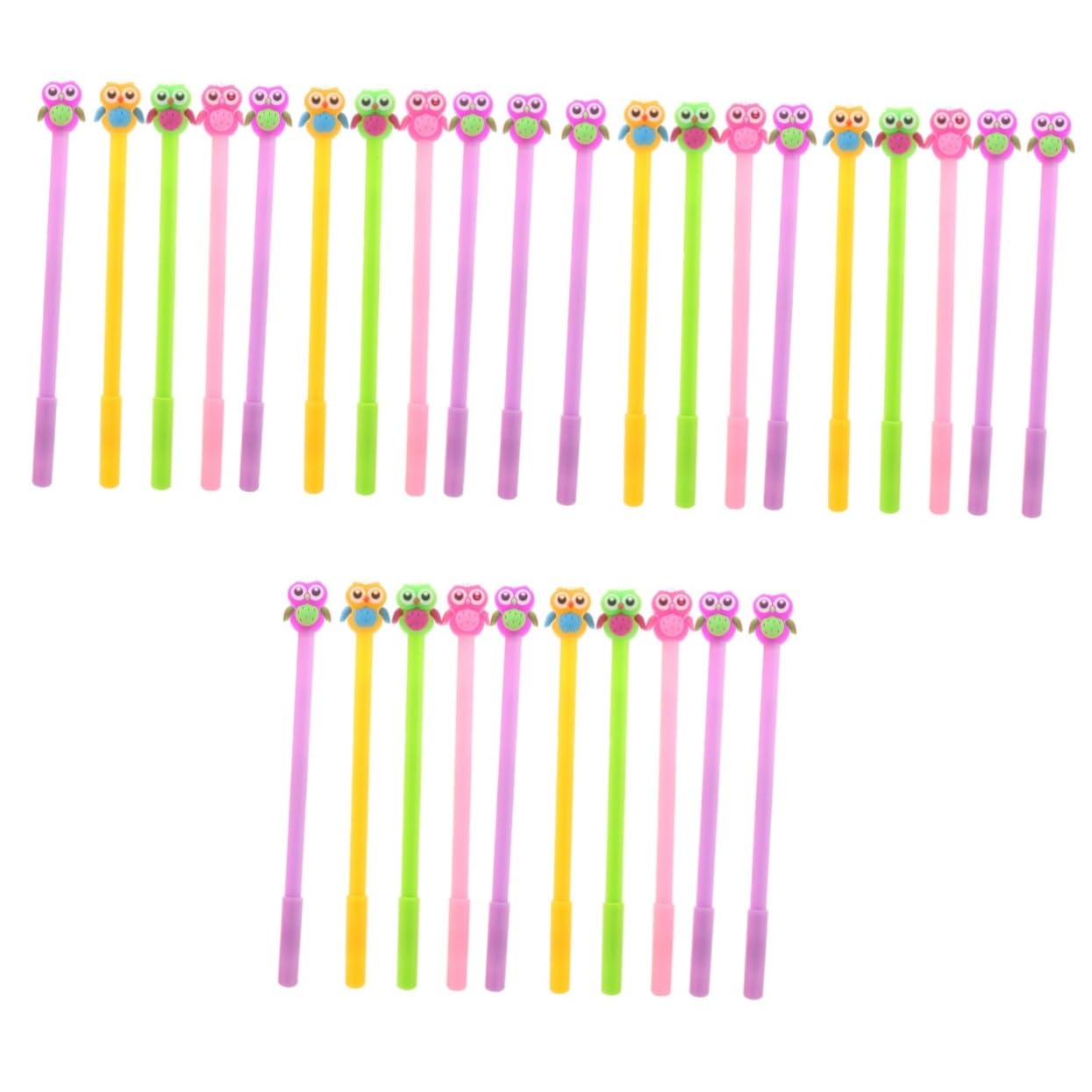 LALAFINA 30pezzi Penne Gel Cartoon Con Design Creativo Di Gufo Penne Scrittura Adorabili Per Scuola e Ufficio Materiale Leggero e Maneggevole Stimola Interesse Nella Scrittura Per Studenti
