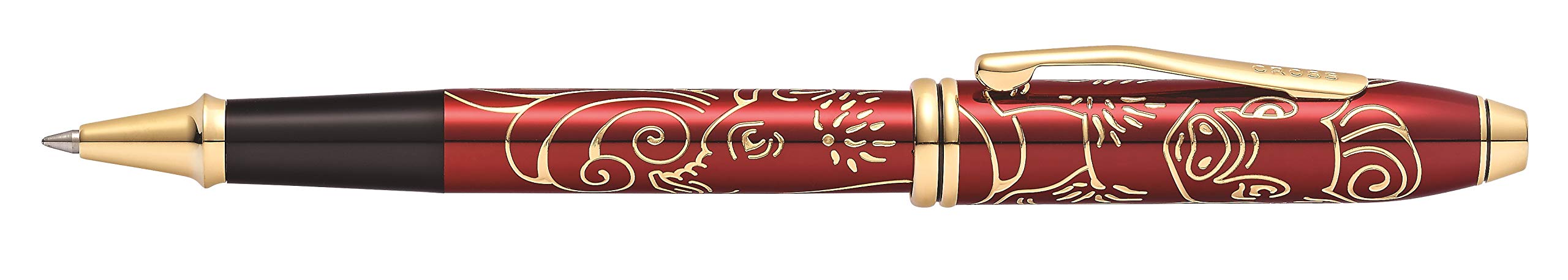 Cross Rollerball Townsend Jahr des Schweines 2019 Rot Lack mit 23K Goldbeschlägen