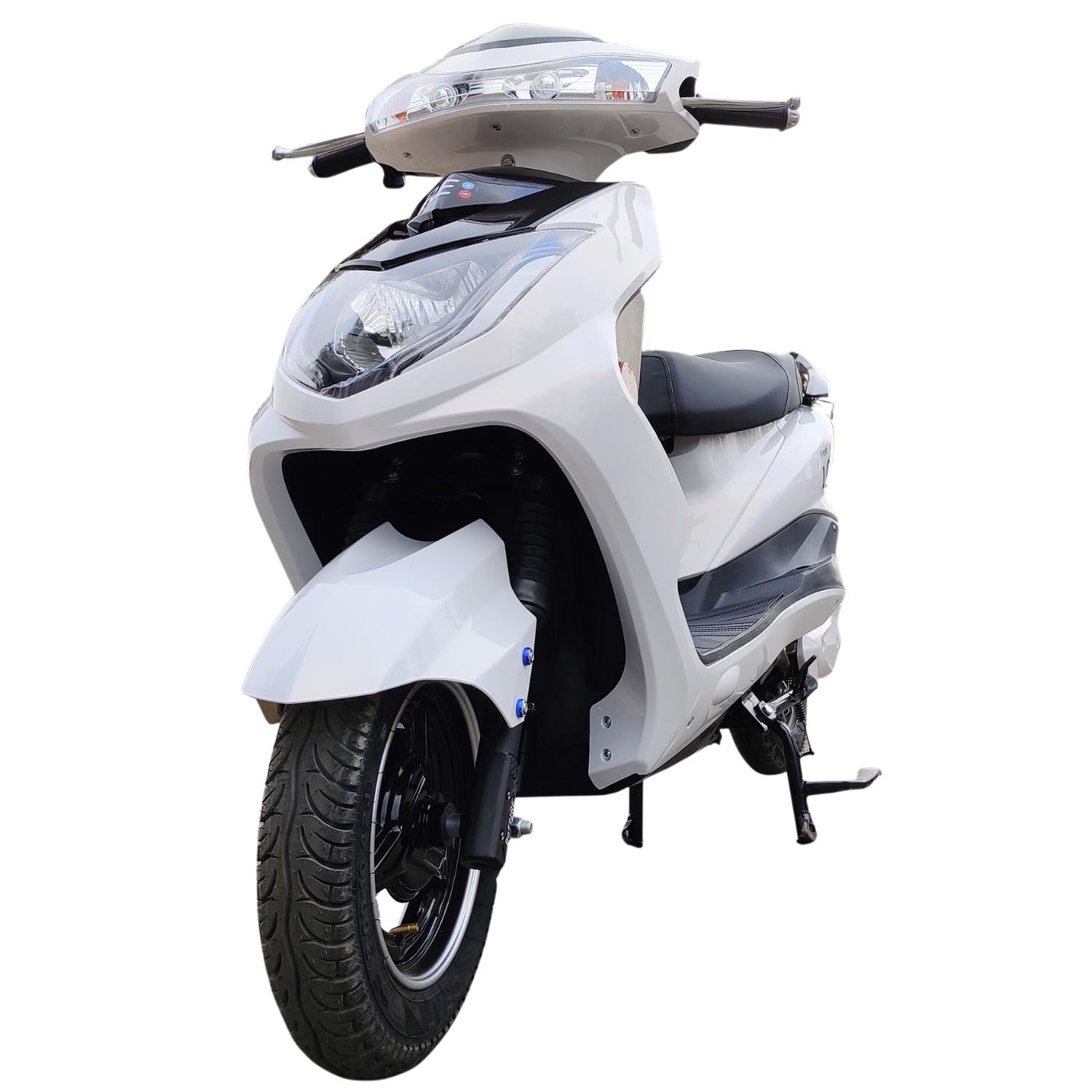 BATT:RE LOEV Electric Scooter | 1.8Kwh | 60V 32Ah Graphene Battery | Set of 5 | Runs 60 km on one Charge | LED Display | Hydraulic Suspension | White-image-11