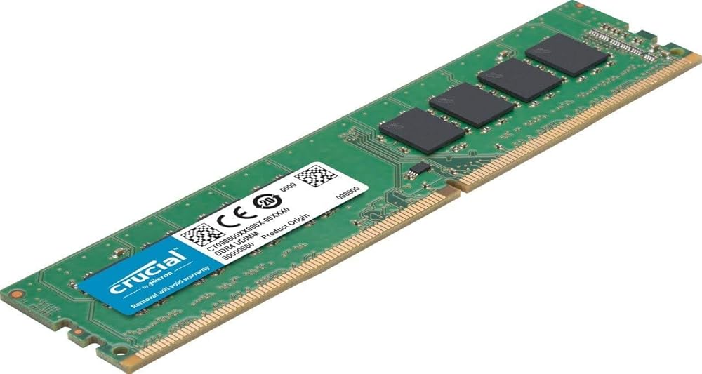 Crucial Single, 8GB (1 x 8GB) DDR4-2666MHz DIMM 288-Pin Memory with CL19 thumbnail 2