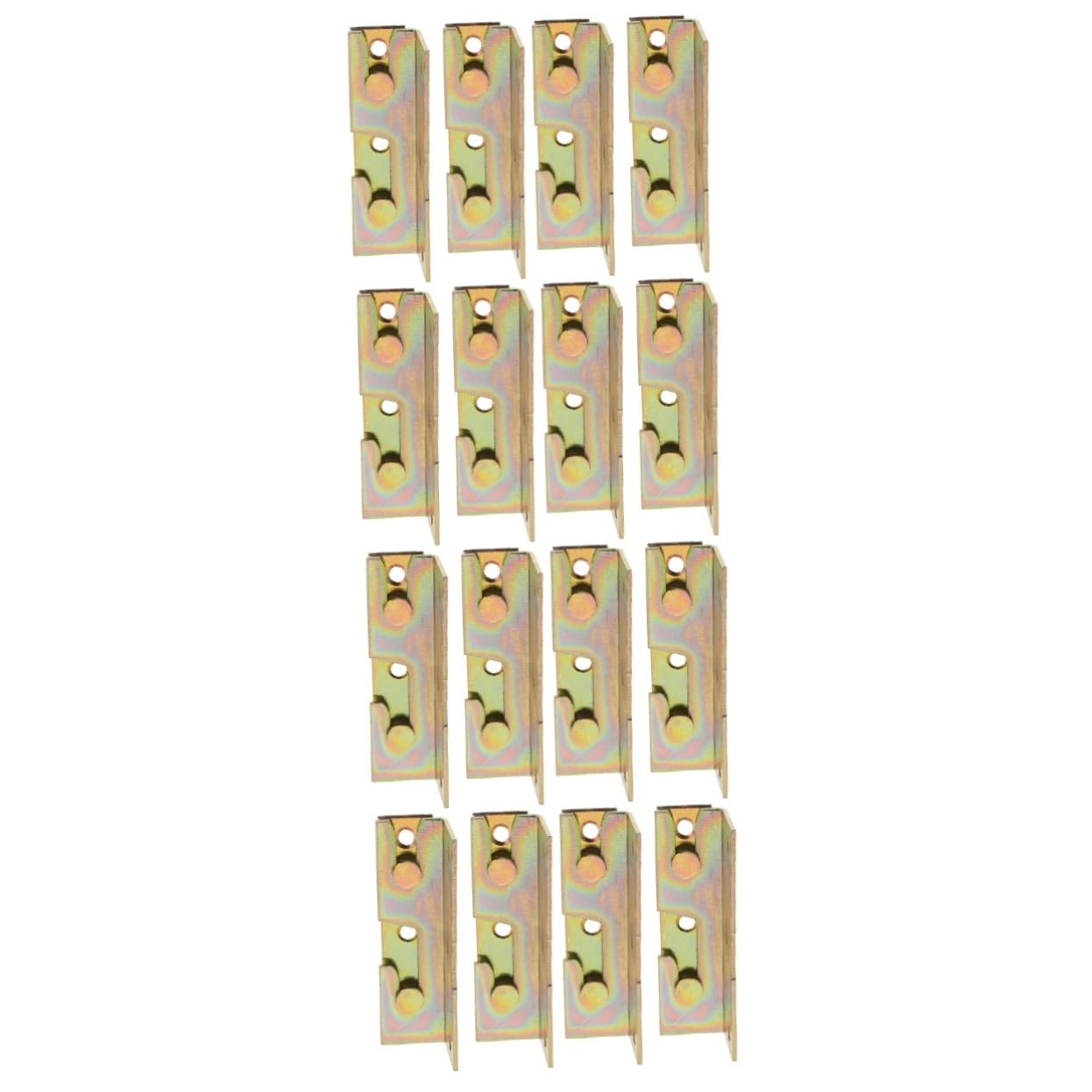 Supports de rail de lit connecteurs de lit ferrure assemblage cadre bois meuble 16 pièces