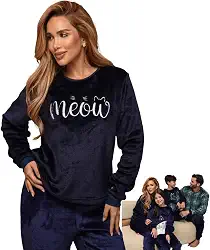 Pijama Feminino de Inverno Fleece Soft Plush Longo