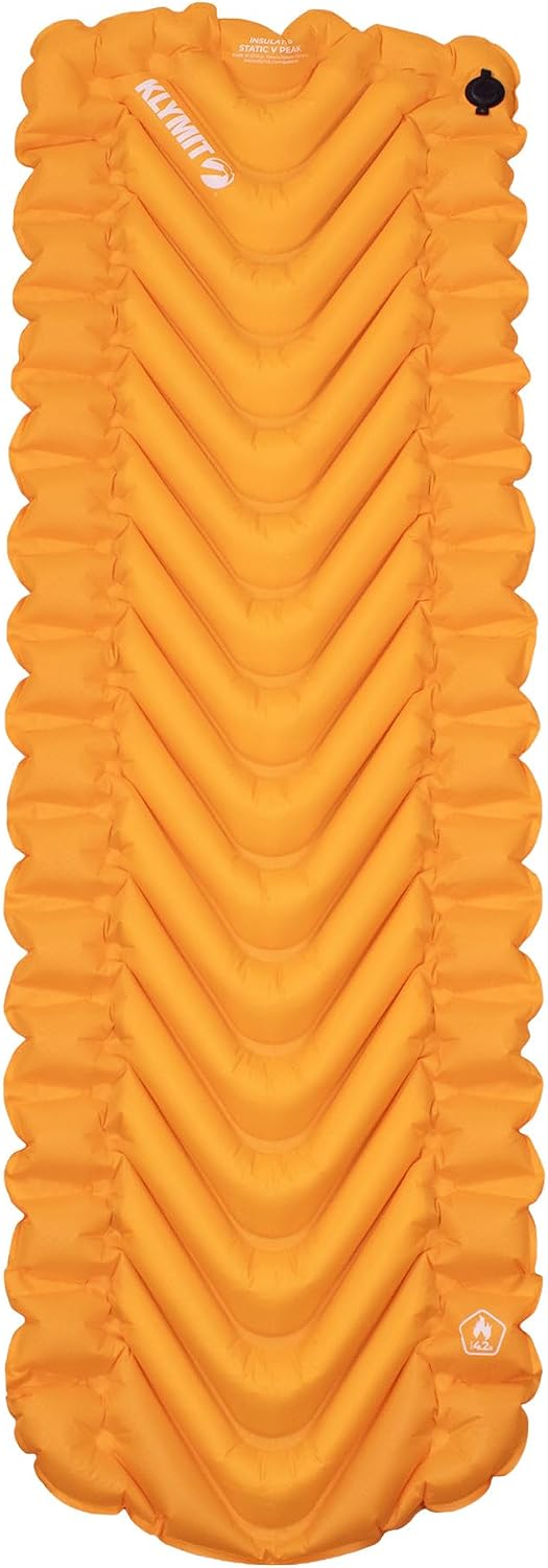Klymit Insulated Static V Peak Sleeping Pad - Orange