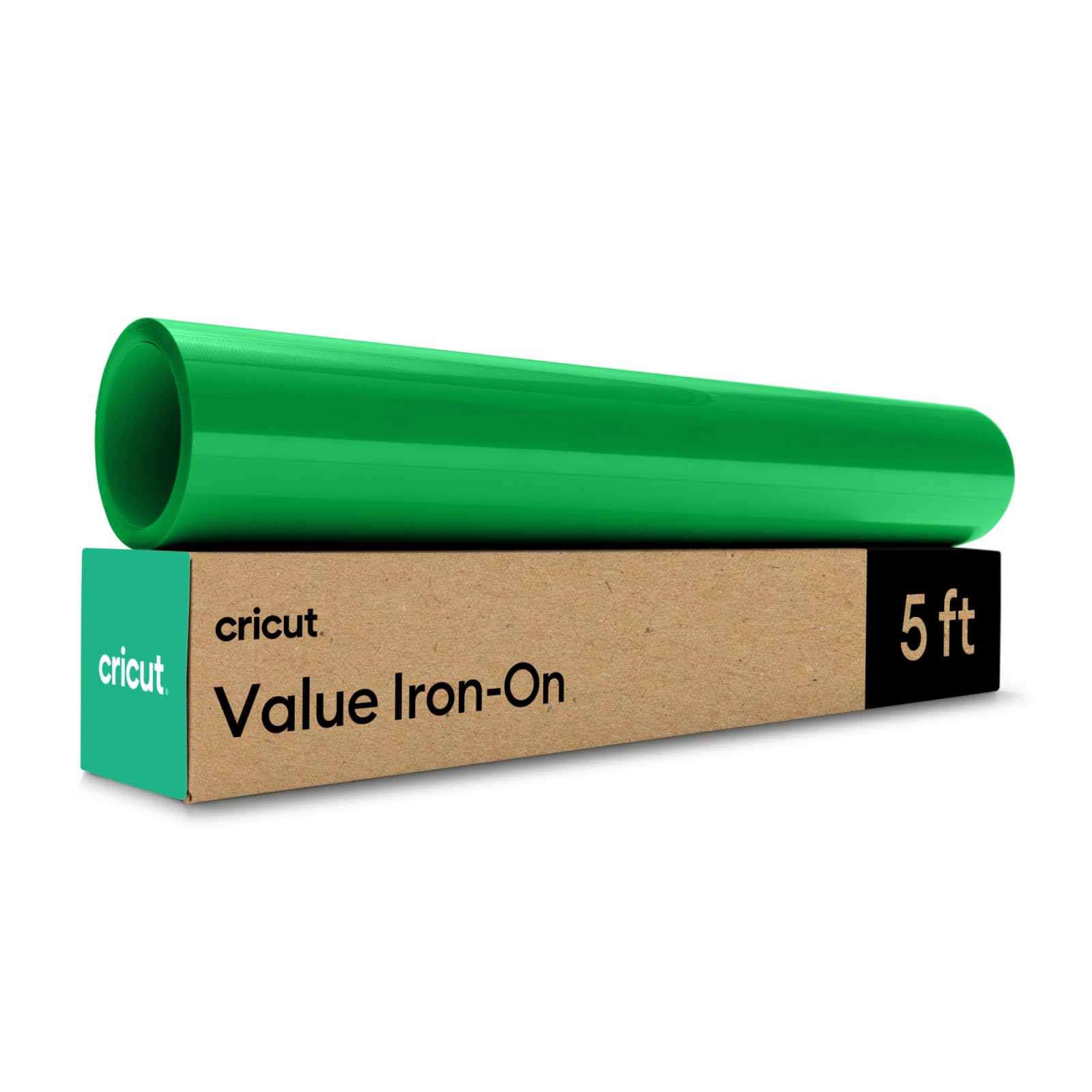 Cricut HTV Heat Transfer Vinyl | 1.5 m | Green | Iron-On HTV Vinyl for Fabric, Perfect for Custom T-Shirts & DIY Clothing
