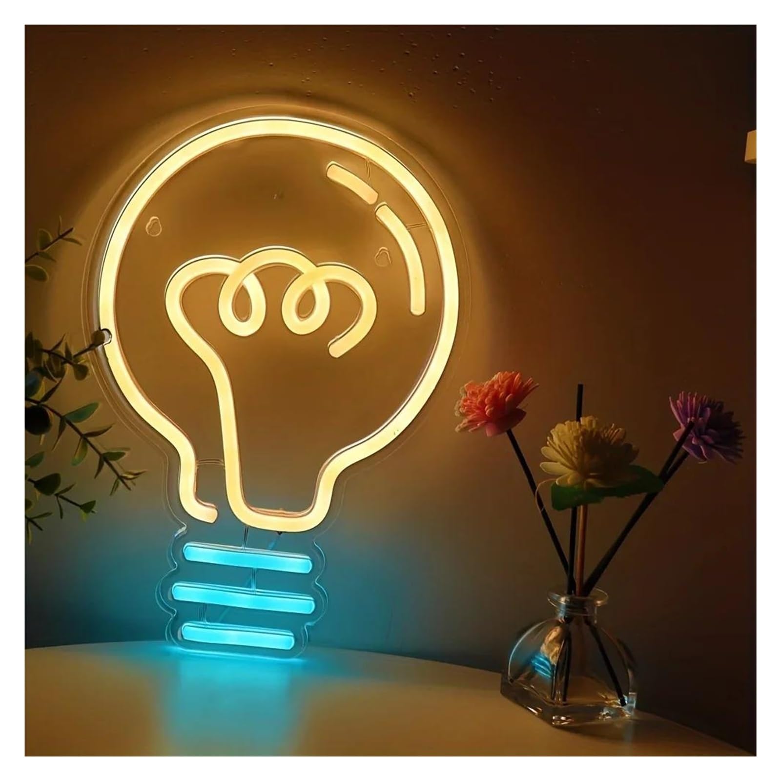 Wiszące neony artystyczne Żarówki Neonowe LED Dekoracja Ścienna Do Pokojów Spotkania Rodzinne Imprezy Oświetlenie Sypialni Lampki Nocne 20.5cmx29.5cm