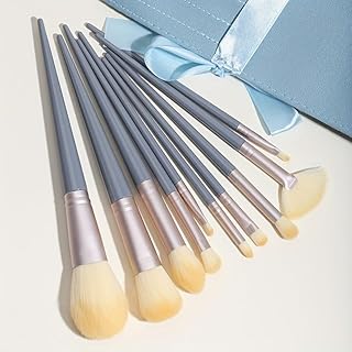 Juego de 10 brochas de maquillaje suaves con ...