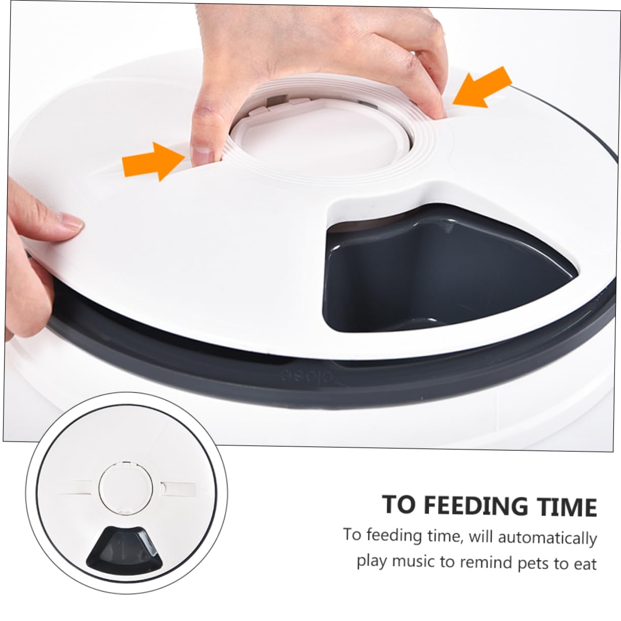 Sosoport Comedero Automático para Perros y Gatos Temporizador Antideslizante Resistente Mordeduras
