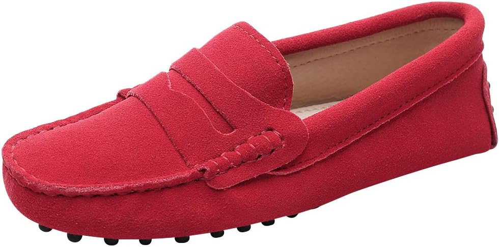 Mocassins élégants En Daim Pour Femme - Mocassins à Enfiler