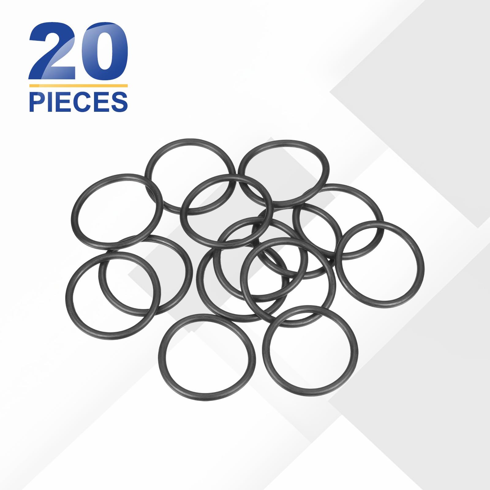QUARKZMAN 20pcs Joints Toriques En Caoutchouc Nitrile 48mm OD 40mm ID 4mm Largeur Métrique Buna-N NBR Joint D'étanchéité Plomberie Réparation O-Rings Pour Car Auto Vehicle Réparation