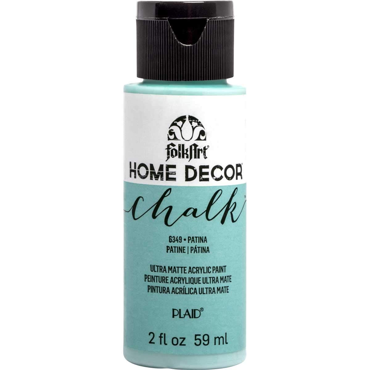 FolkArt 36327 Home Decor Chalk Furniture & Craft Paint in Assorted Colors, 2 ounce, Patina