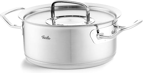 Miniatura 4 de Fissler Original-Profi Collection - Olla alta de acero inoxidable con tapa, 9.6 cuartos de galón