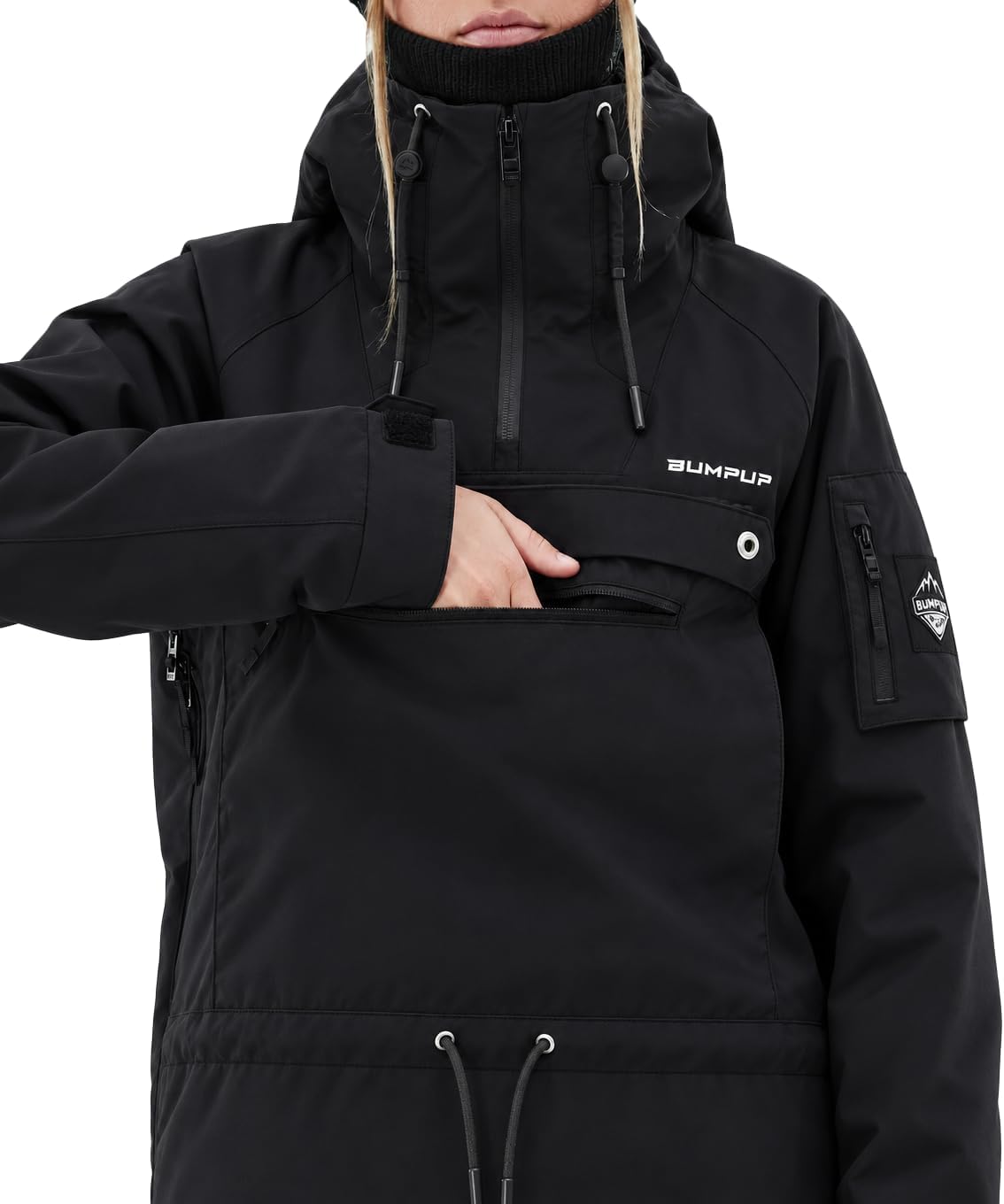 Blizzard Utility Anorak Ski Jacket for Men & Women, Waterproof Insulated Pullover Snowboard Jacket with Hood