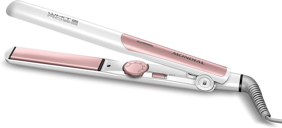 MONDIAL Prancha Alisadora, Branco/Rose Gold, Bivolt - P-50