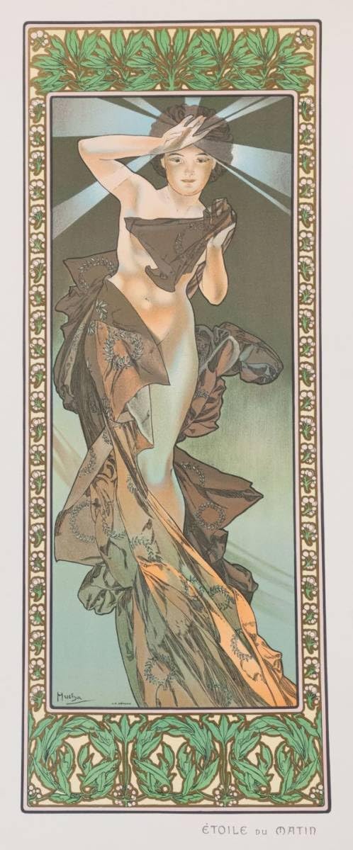 ミュシャ 絵画 絵画 名画 アルフォンス ミュシャ Four seasons(春夏秋冬