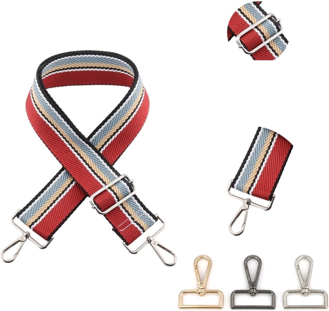 Colorful 5CM Wide Adjustable Backpack Strap - Versatile Replacement Single Shoulder Strap for Crossbody Bags, Handbags, and Accessories, Perfect for Everyday Use