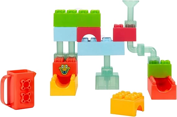 Little Tikes Baby & Toddler Toys,Bath Toys Little Tikes Baby Builder Splash Blocks - Baby's First Blocks - Includes 18 Large Multicoloured Blocks & Mesh Bag - Great for Floating, Scooping, Pouring, and Building - For Babes From 12+ Months Old