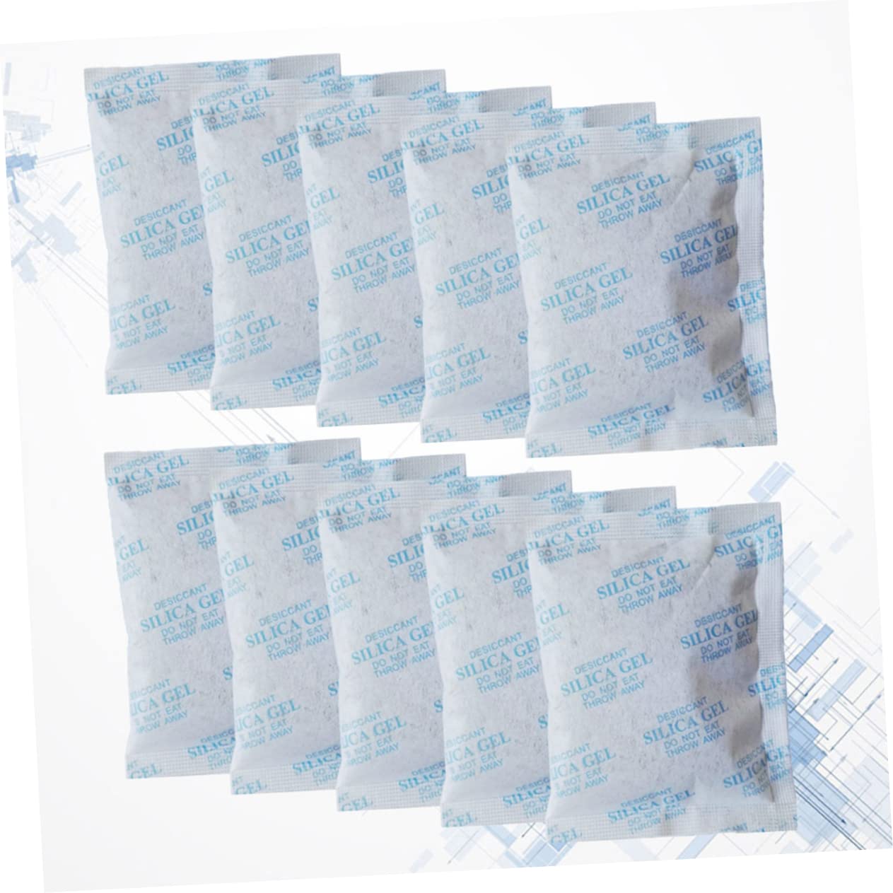 TOPBATHY 50 Unidades de Gel de Sílice Azul 50g Tejido No Tejido, Absorbente de Humedad para Ropa y Cajones, Prevención de Corrosión y Condensación Eficaz