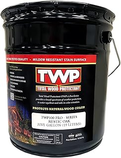 TWP 100 PRO Series 5GAL AMTECO INC TWP-116-5 5 Gallon Rust Extention Stain, 5 gal, Rustic Oak