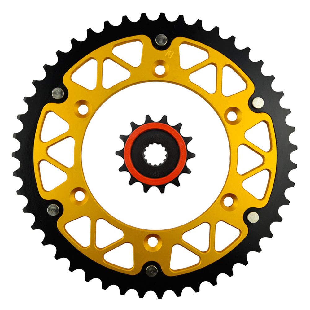 Amazon.com: AHL Front & Rear Sprocket Kit Compatible with Suzuki