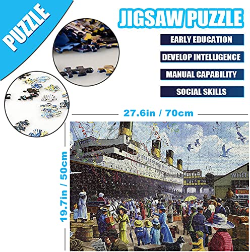 Puzzle per adulti, 1000 pezzi R.M.S. Titanic 67,56...